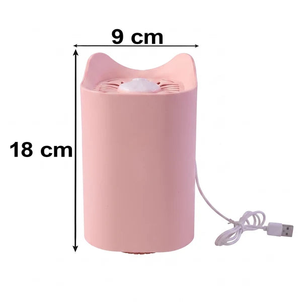 Cute Cat-Ear Mosquito Killer Lamp – Pink USB Photocatalysis Trap (Chemical-Free, Home Décor Friendly)