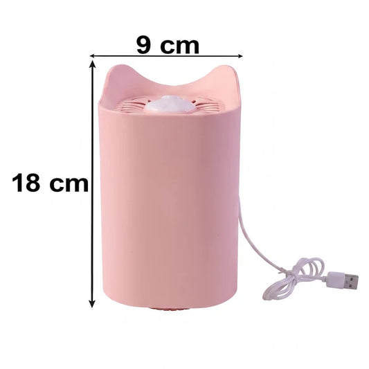 Cute Cat-Ear Mosquito Killer Lamp – Pink USB Photocatalysis Trap (Chemical-Free, Home Décor Friendly)